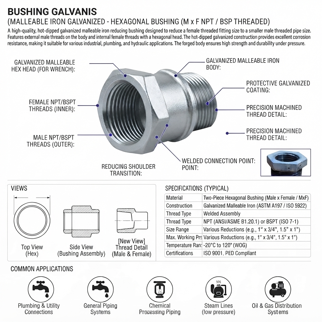 BUSHING GALVANIS
