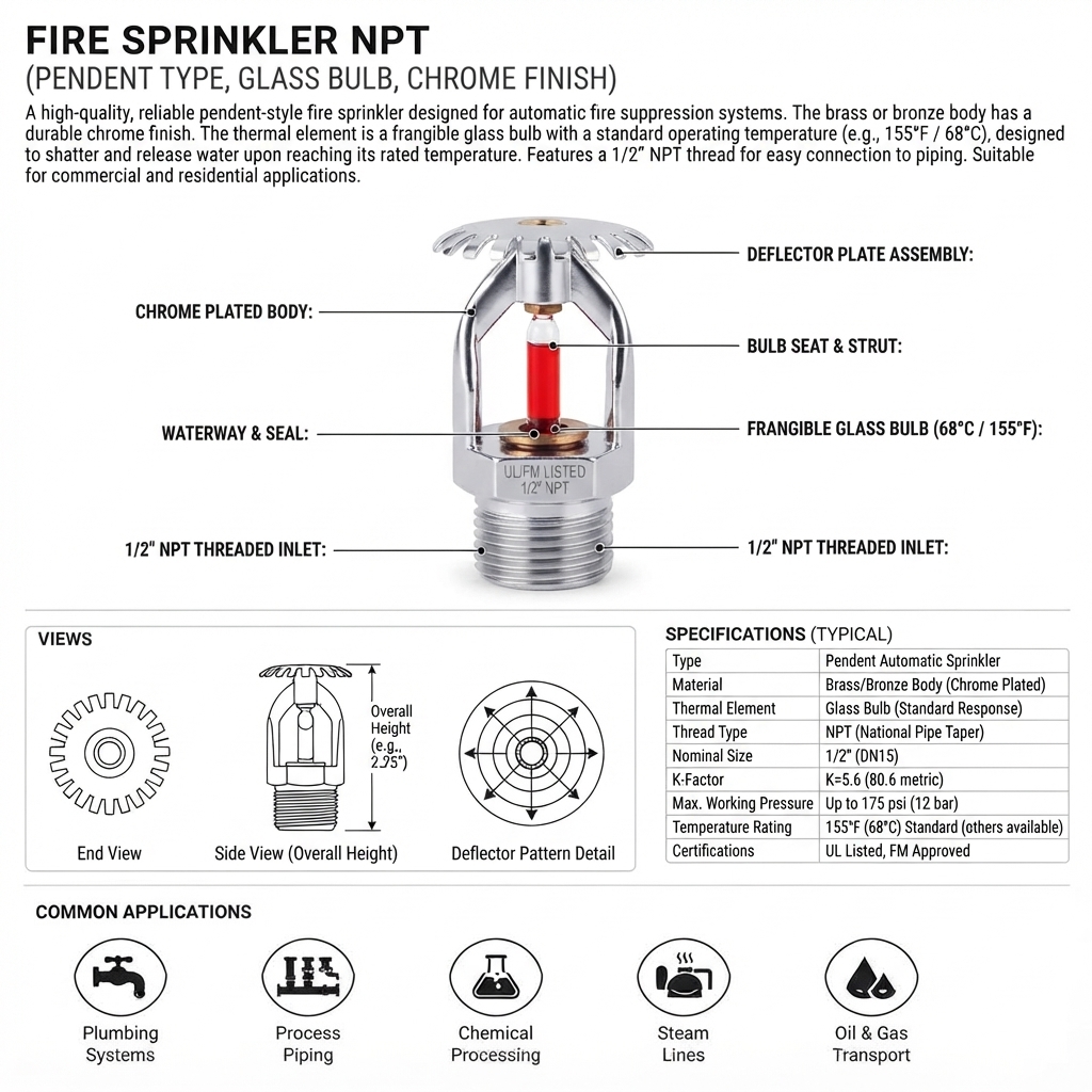 FIRE SPRINKLER NPT