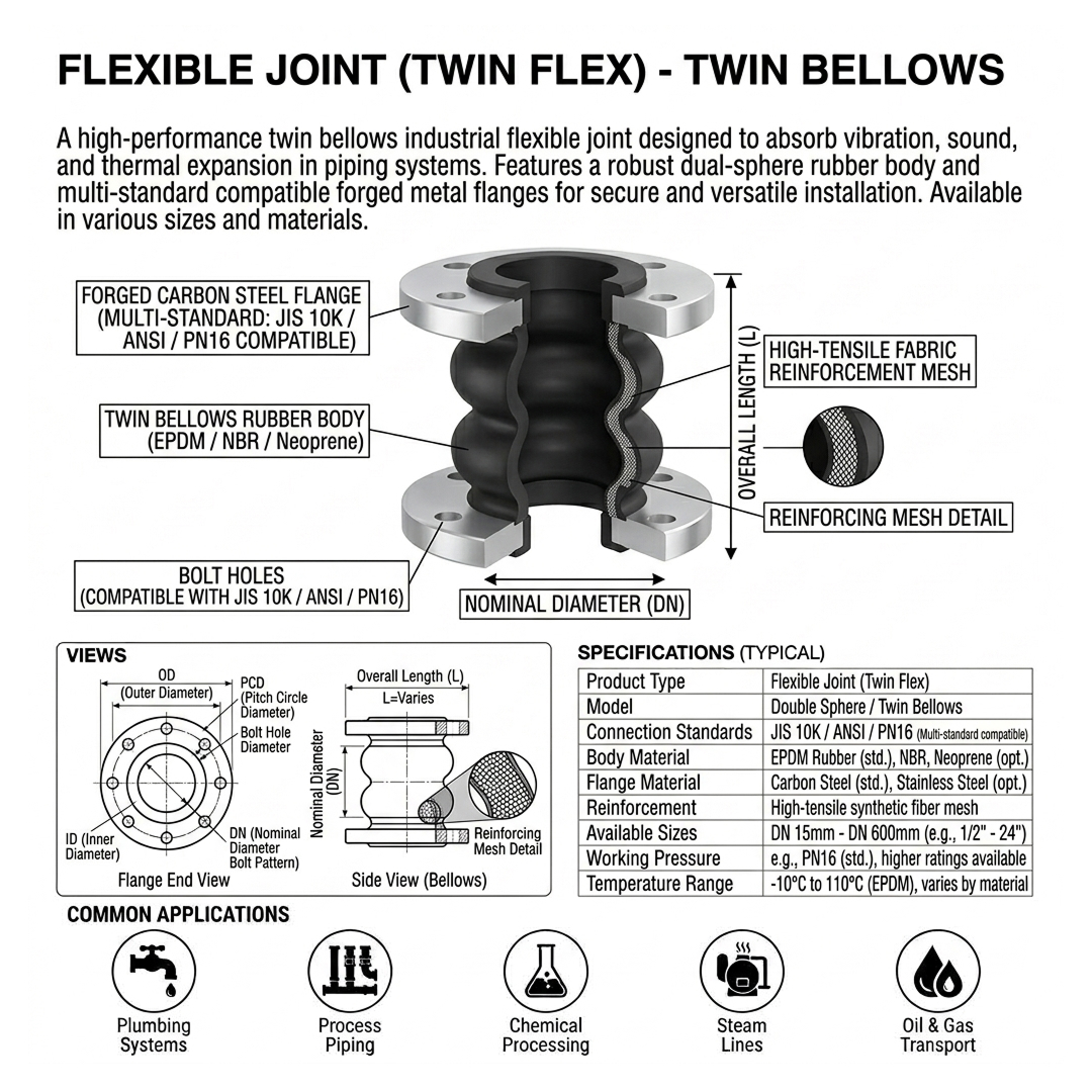 FLEXIABLE JOINT (TWIN FLEX)