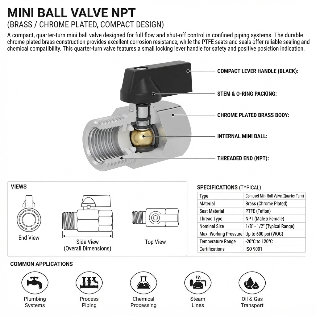 MINI BALL VALVE NPT