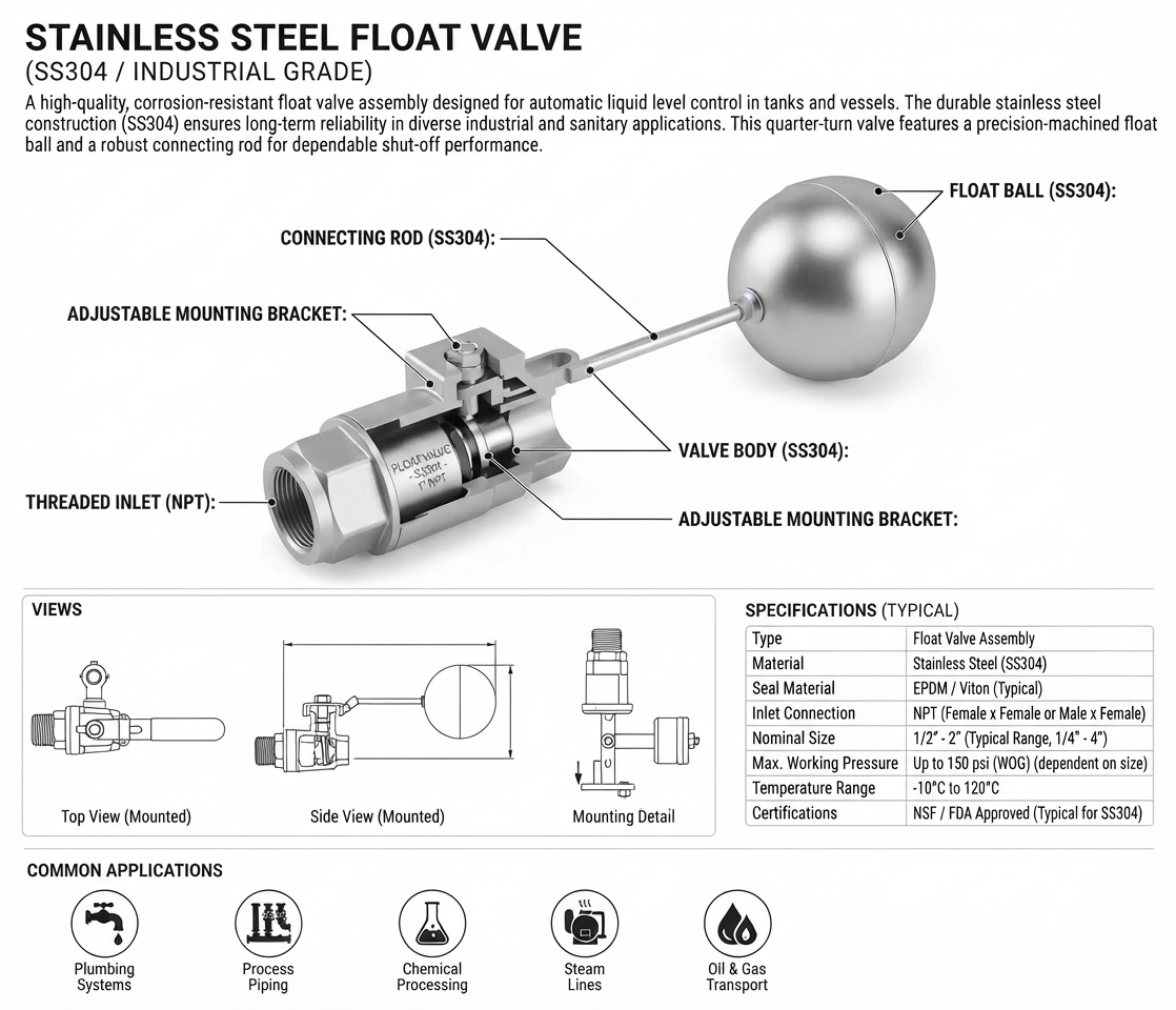 PELAMPUNG STAINLESS STEEL 304
