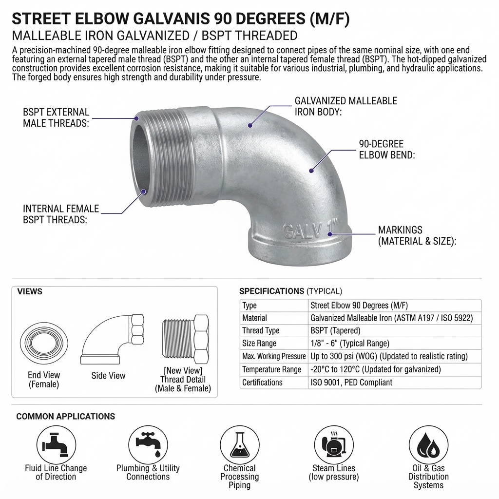 STREET ELBOW GALVANIS